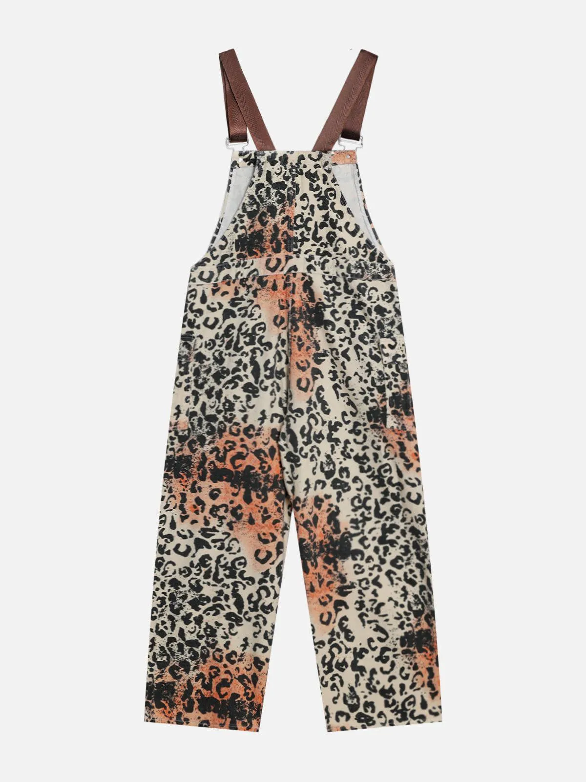 Aelfric Eden Apricot Leopard Print Overalls