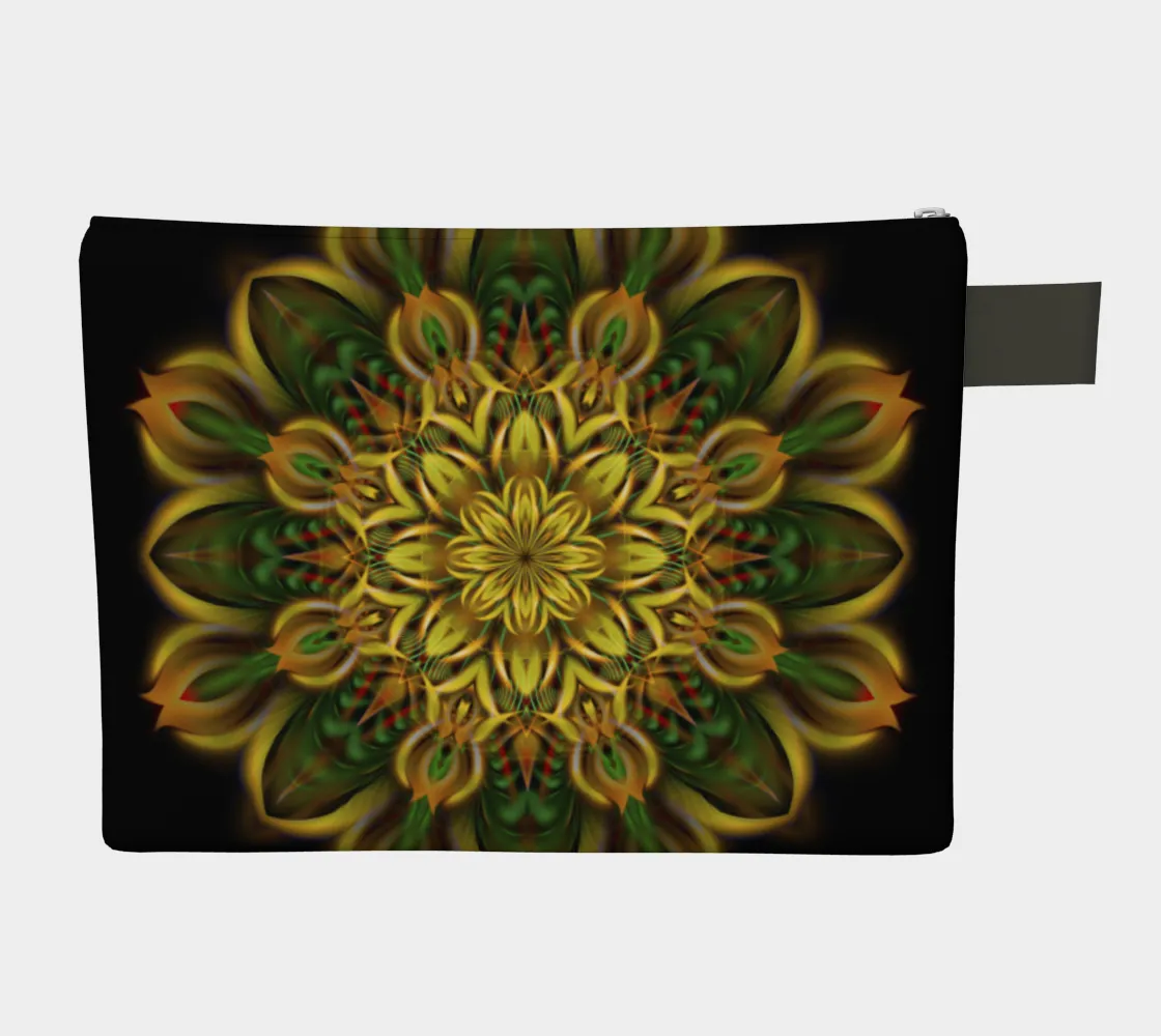 ALIEN SUNFLOWER ZIPPER POUCH