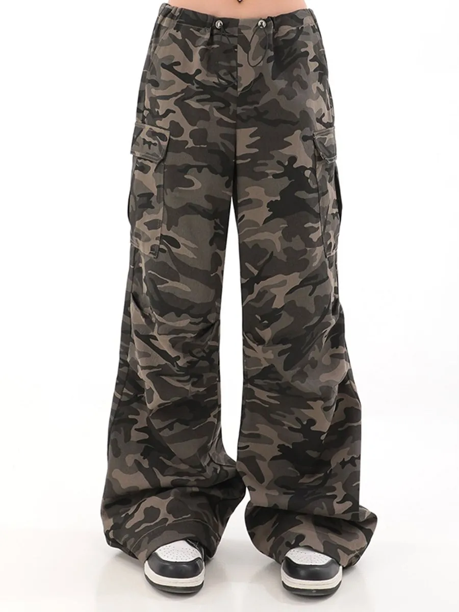 American Retro Camouflage Overalls