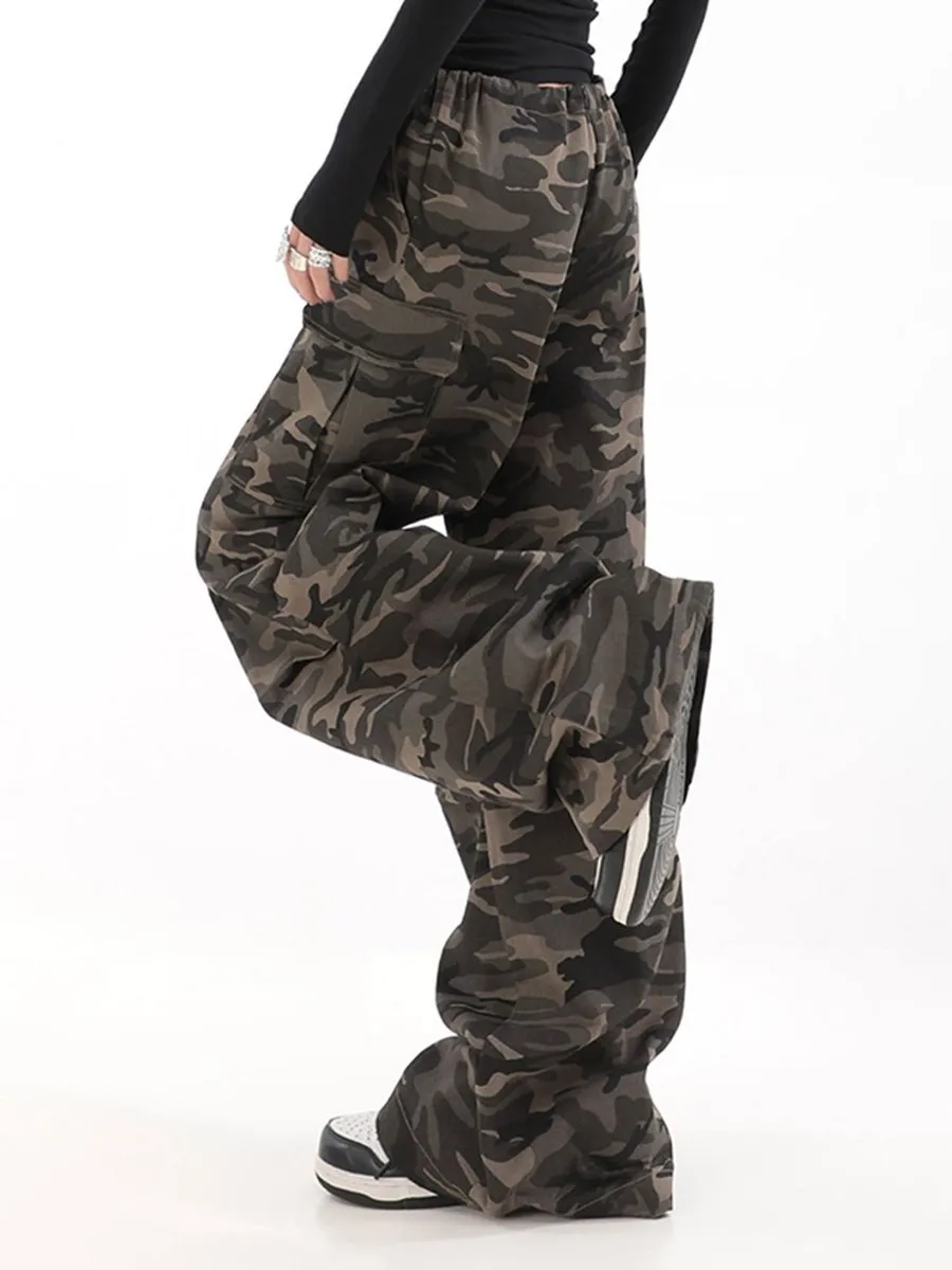 American Retro Camouflage Overalls