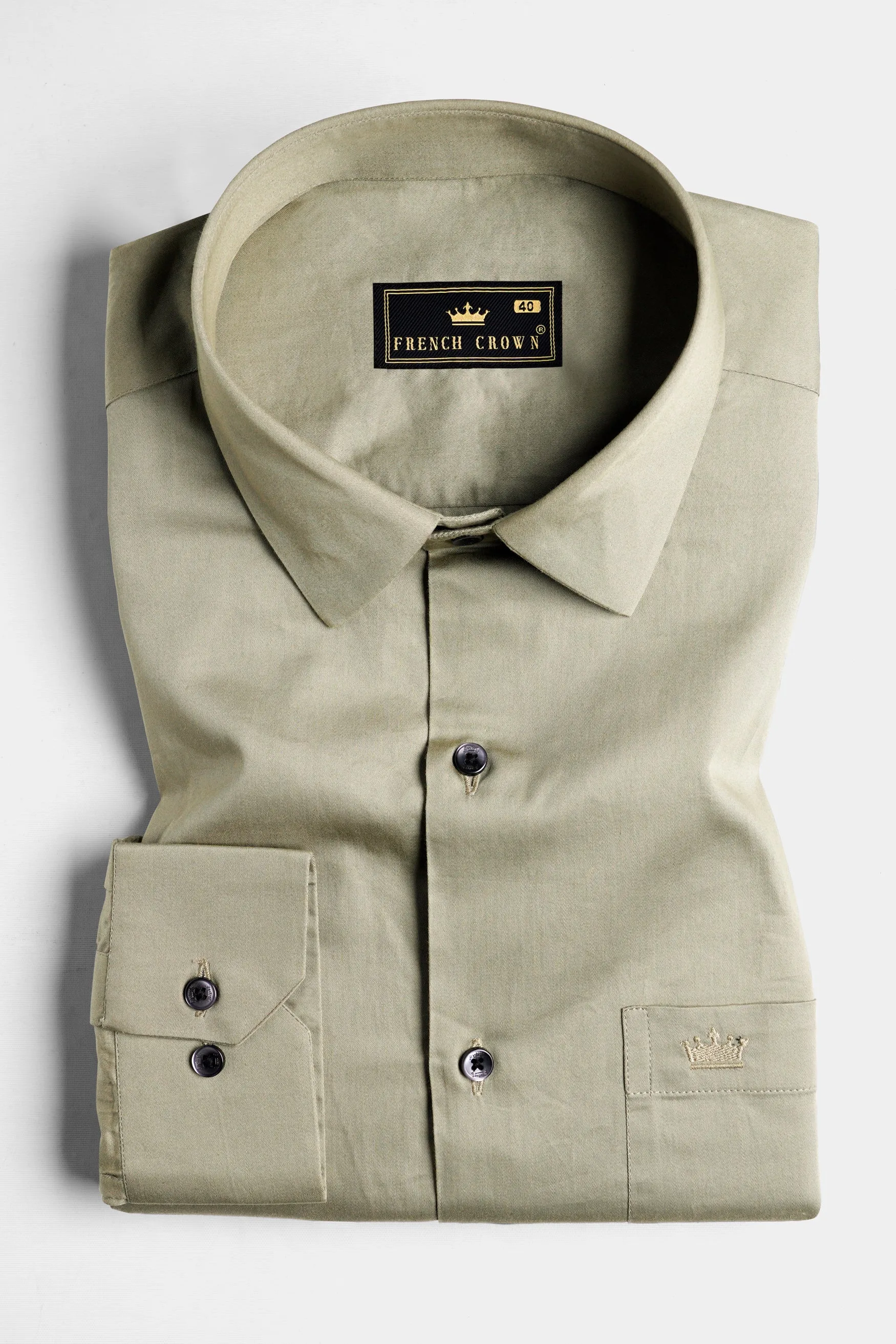 Arrowtown Brown Subtle Sheen Super Soft Premium Cotton Shirt