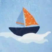 Boats Blue Fleece Blanket