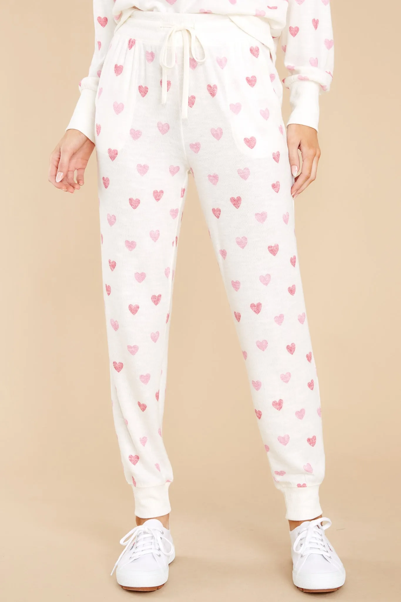 Comfy Bone Heart Jogger