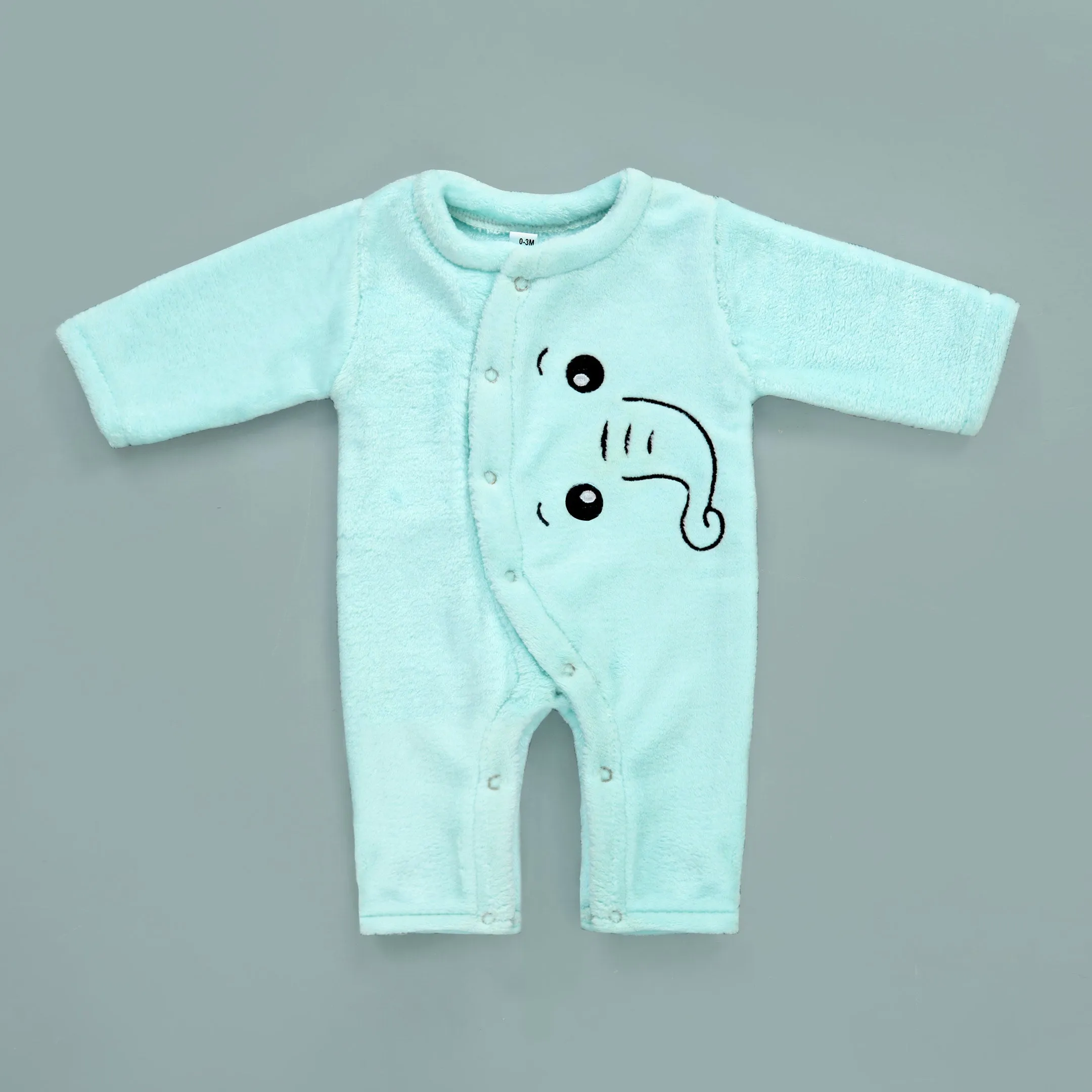 Cozy Elephant Fleece Romper