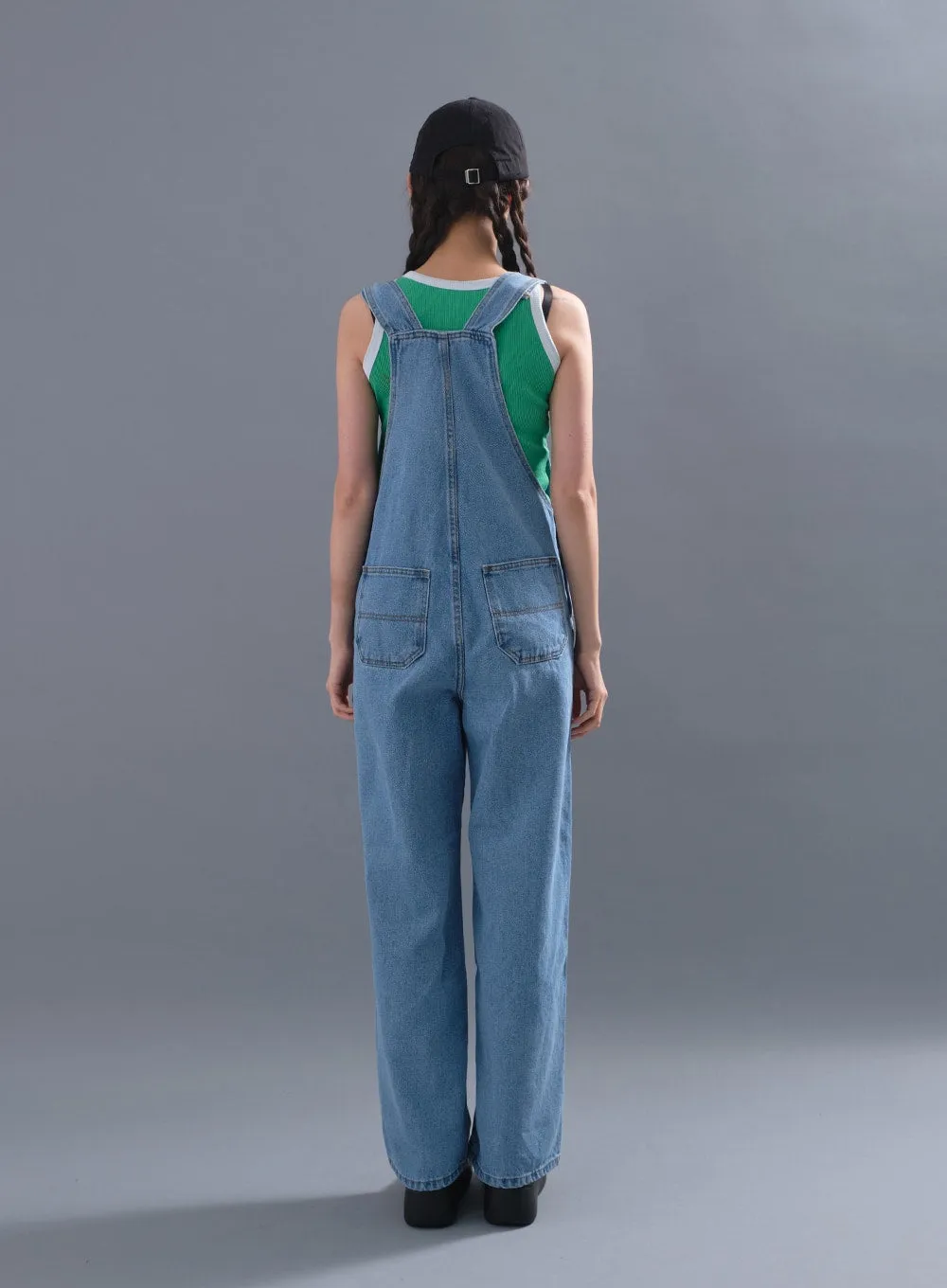 Cute and Basic Denim Overalls CM12