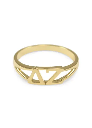 Delta Zeta Sunshine Gold Ring