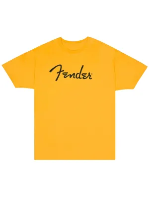 Fender Spaghetti Logo T-Shirt, Butterscotch Blonde, Medium