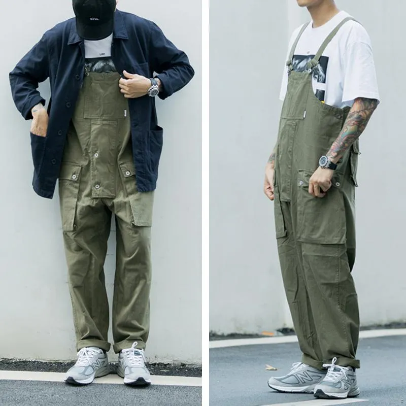 Japanese Washed-Denim Bib Overalls