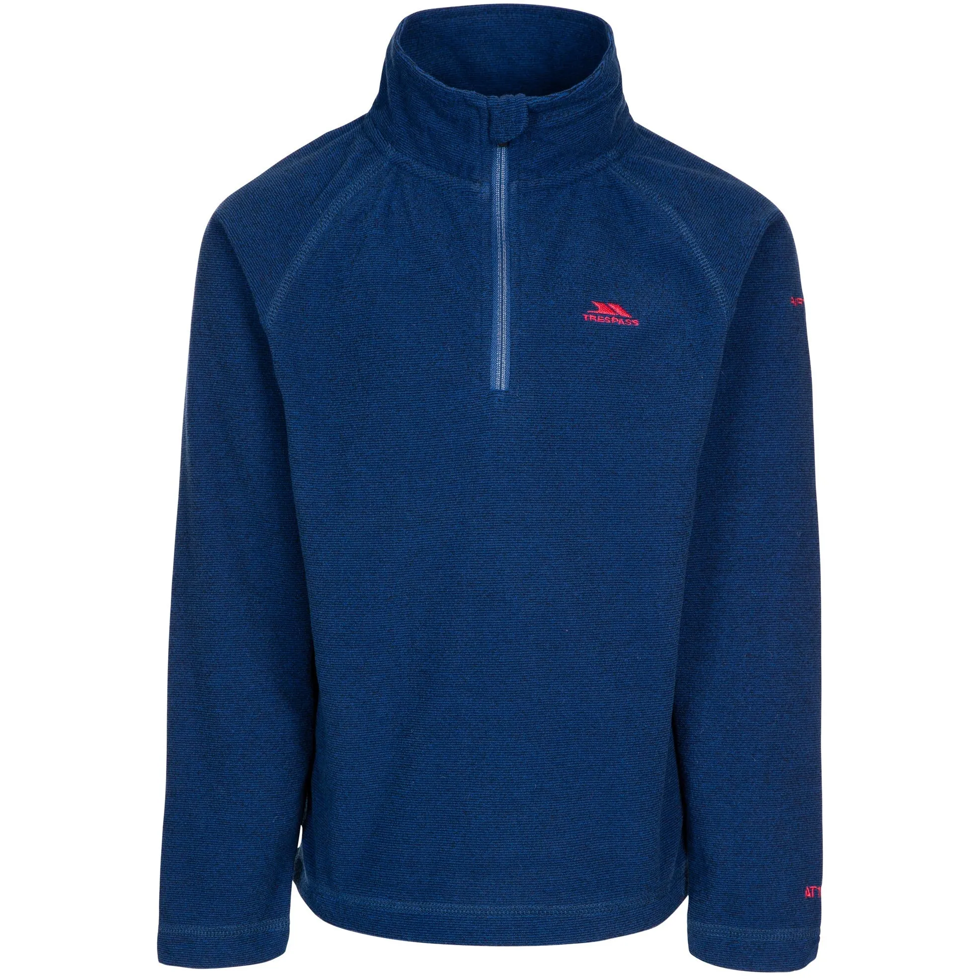 Keynote Boys Half Zip Fleece Top in Dark Blue