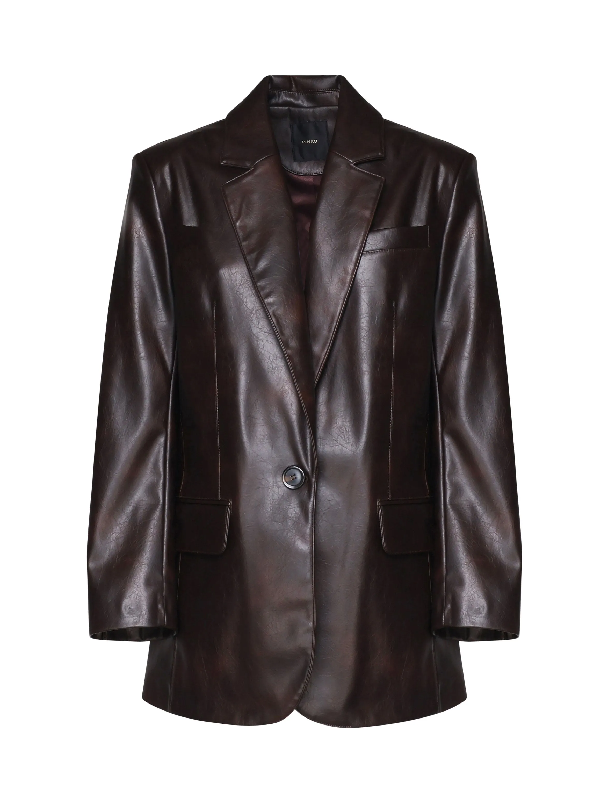 Noventa Eco Leather Blazer Jacket