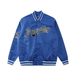 Orange Varsity Jacket Youth Student Jacket Jacket Men's Retro Male and Female Overalls Baseball Uniform