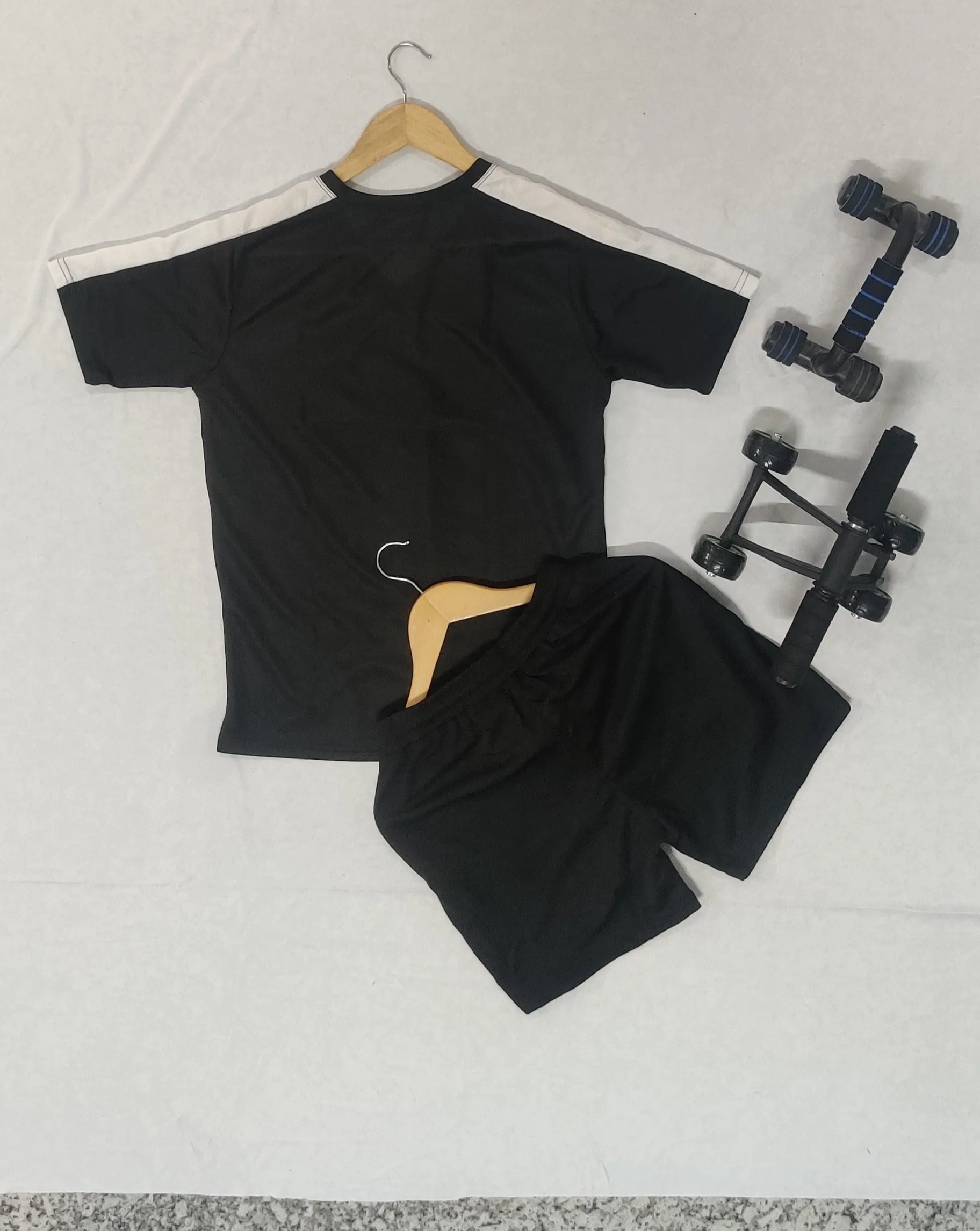 Solid Men Black Coord-Set 1