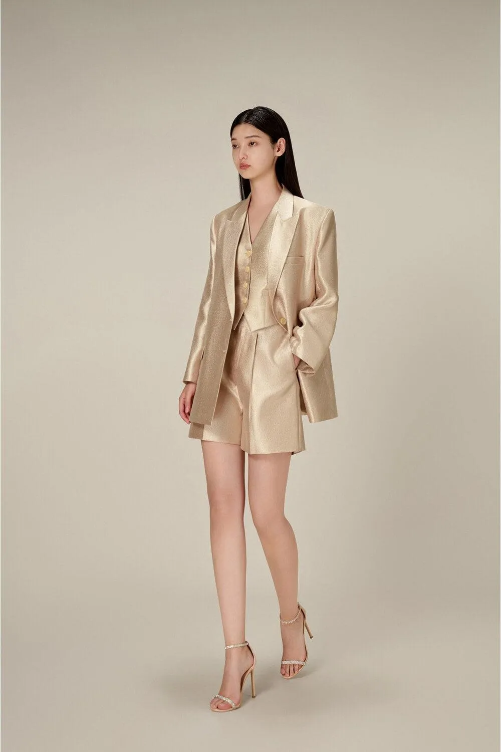 Taffeta Linen Blazer