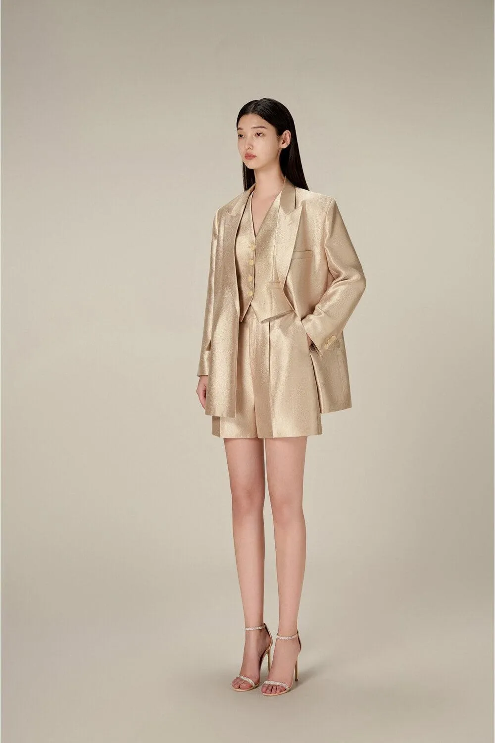 Taffeta Linen Blazer