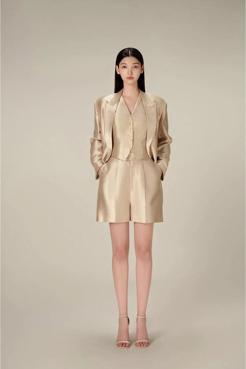 Taffeta Linen Blazer