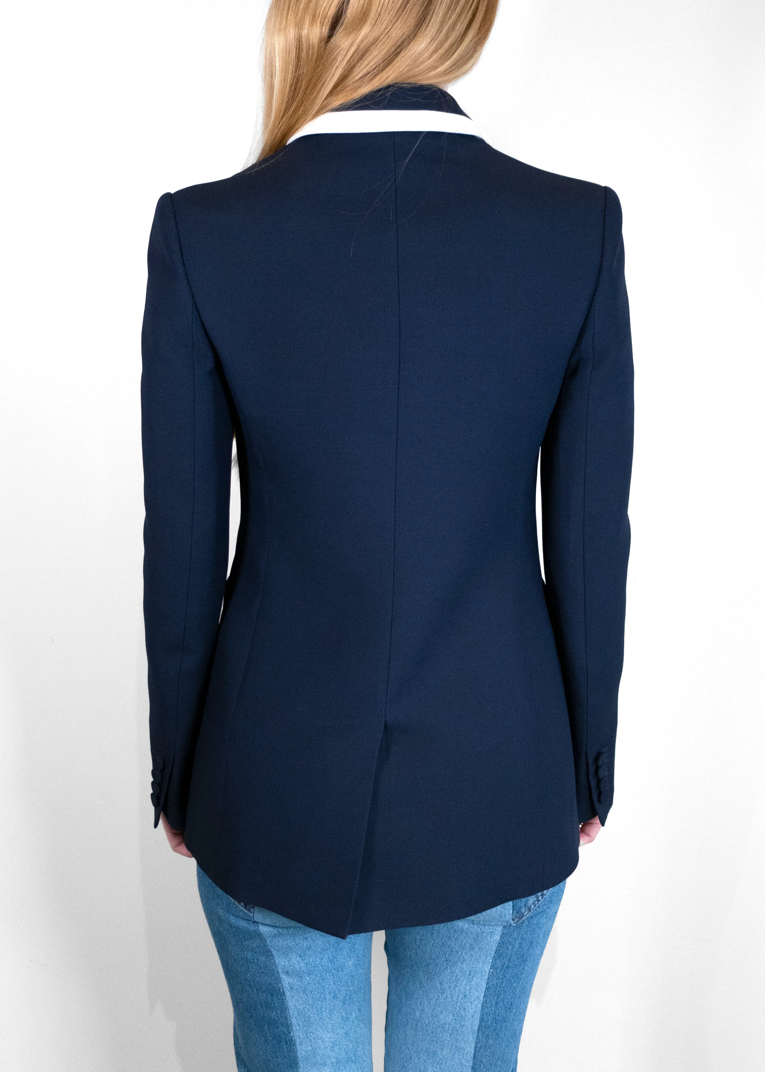 Valentino Logo Plaque Single-Breasted Blazer