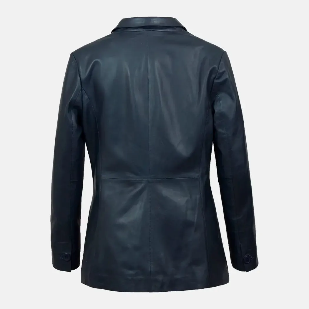 Vogue Velocity Leather Blazer For Women