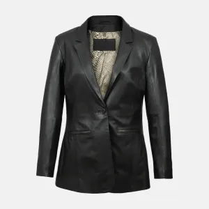 Vogue Velocity Leather Blazer For Women