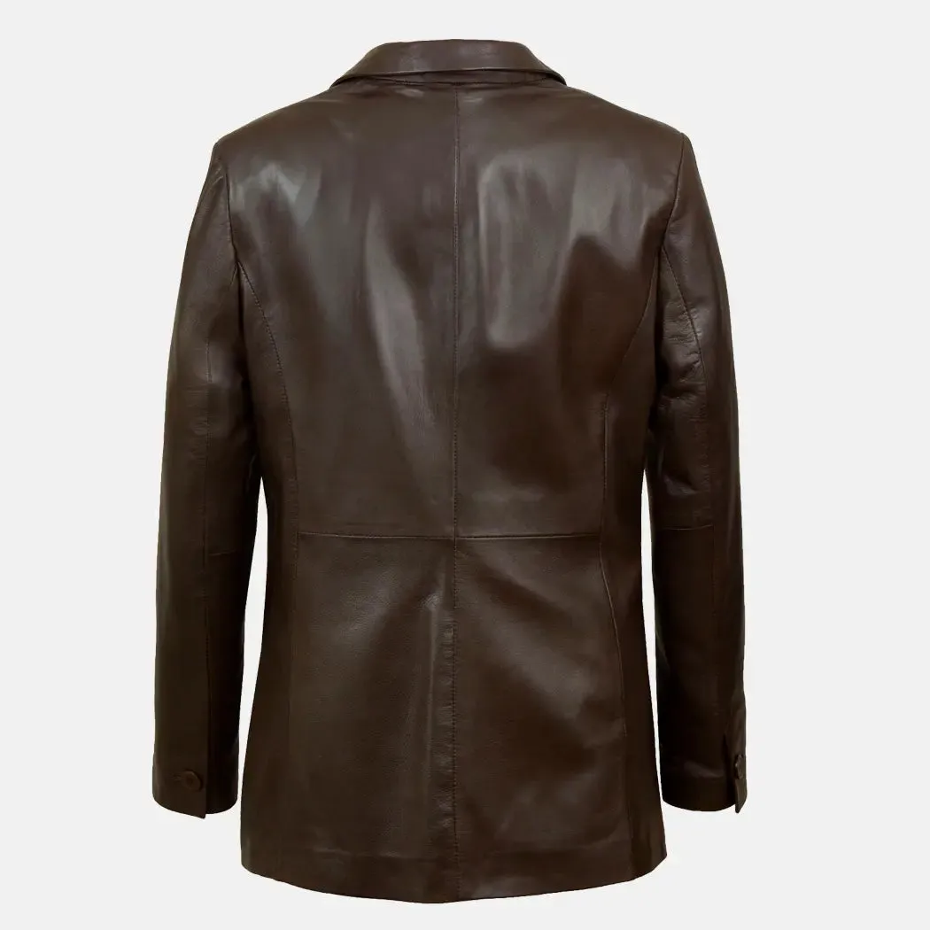 Vogue Velocity Leather Blazer For Women