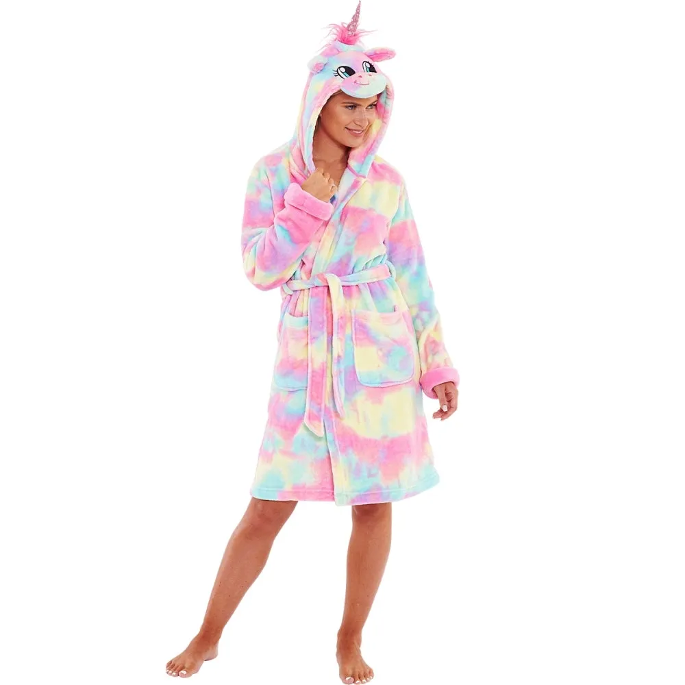 Women's Multicolour Unicorn Dressing Gown